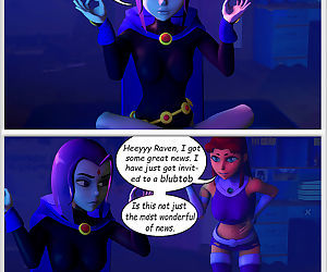 Teen Titans- Raven, Starfire..