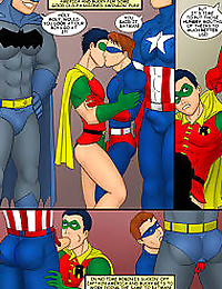 Iceman Blue- Captain America Robin and Batman
